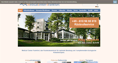 Desktop Screenshot of medicalcenter-frankfurt.com