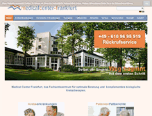 Tablet Screenshot of medicalcenter-frankfurt.com